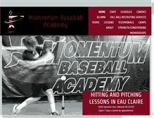 Tablet Screenshot of mobaseballacademy.com